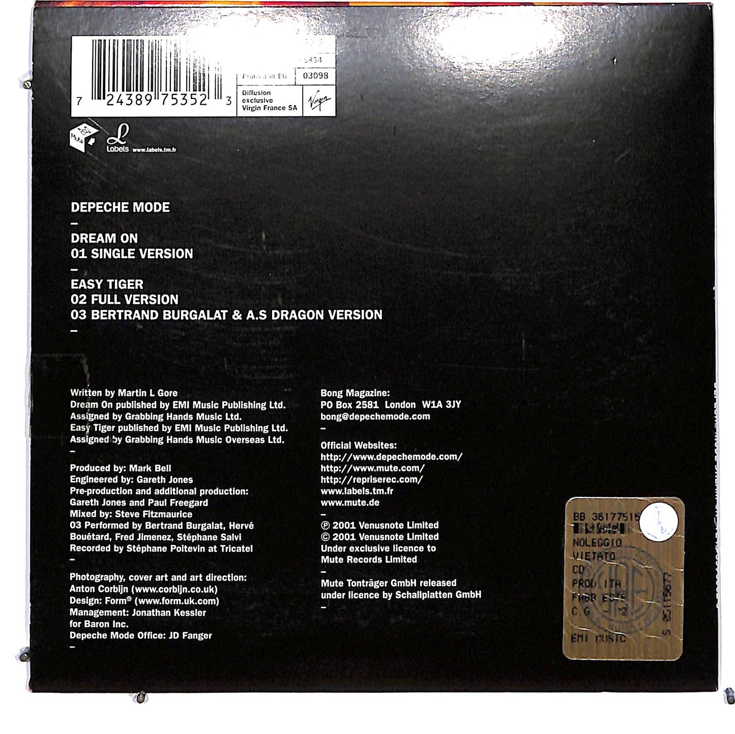 EBOND Depeche Mode - Dream On CD CD128075