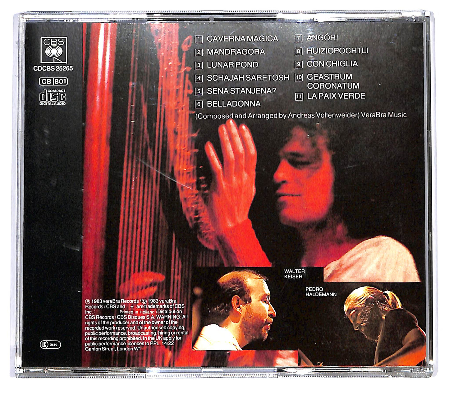 EBOND Andreas Vollenweider - Caverna Magica CD CD128115