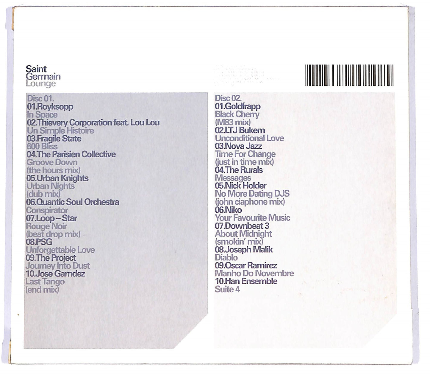 EBOND Various - Saint Germain Lounge DIGIPACK CD CD128142