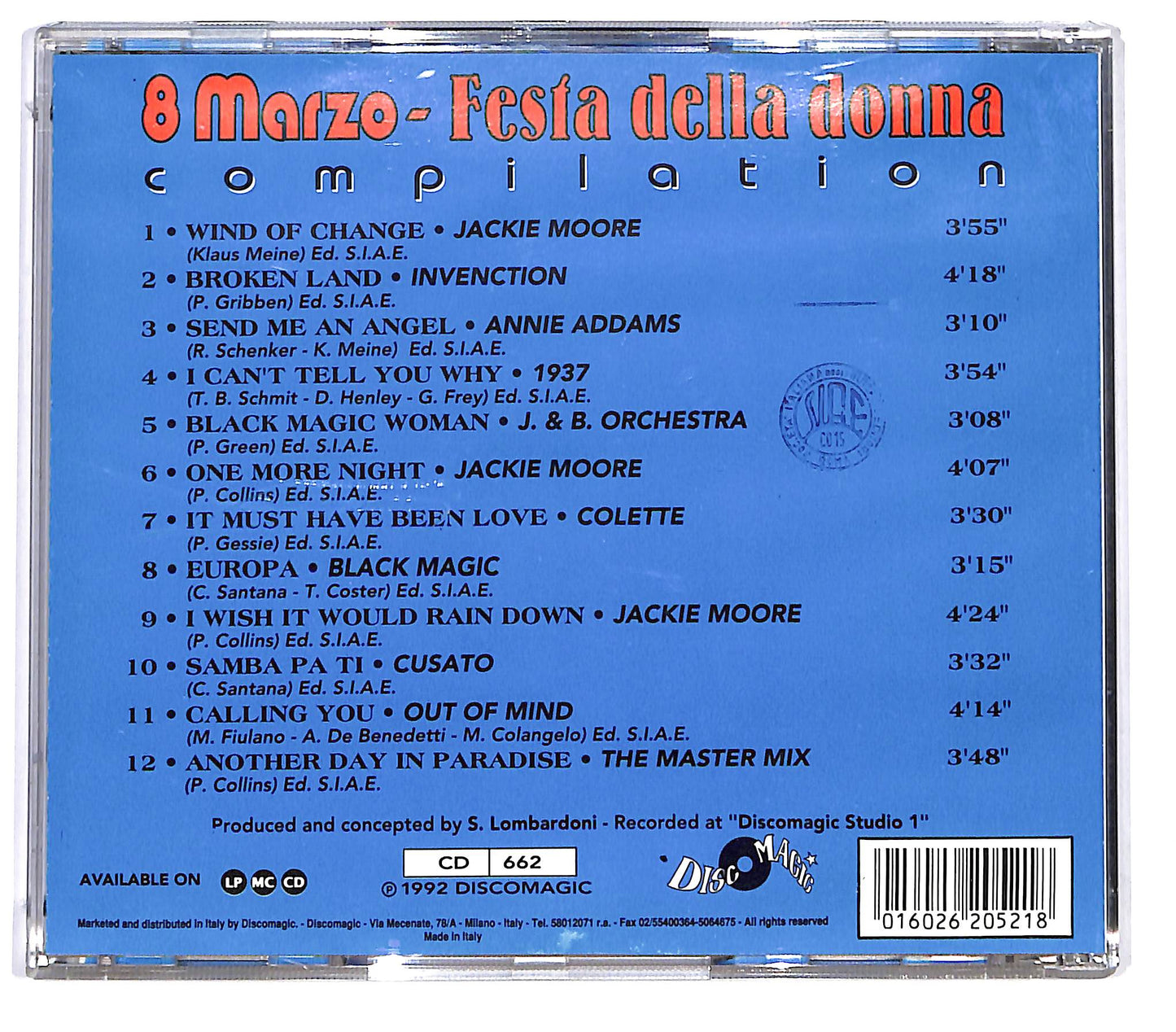EBOND Various - 8 Marzo: Festa Della Donna Compilation CD CD128211