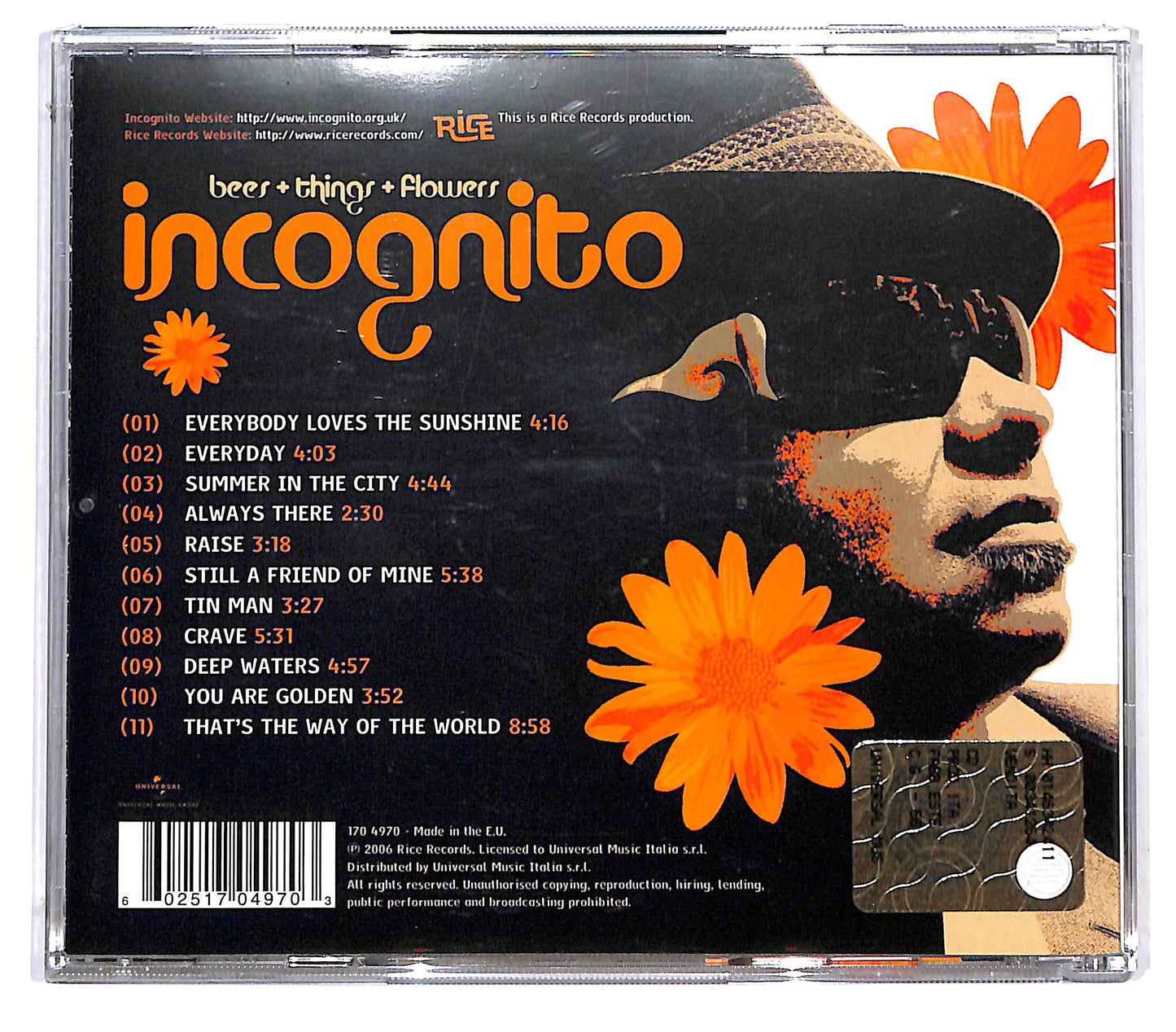 EBOND Incognito - Bees + Things + Flowers CD CD128227