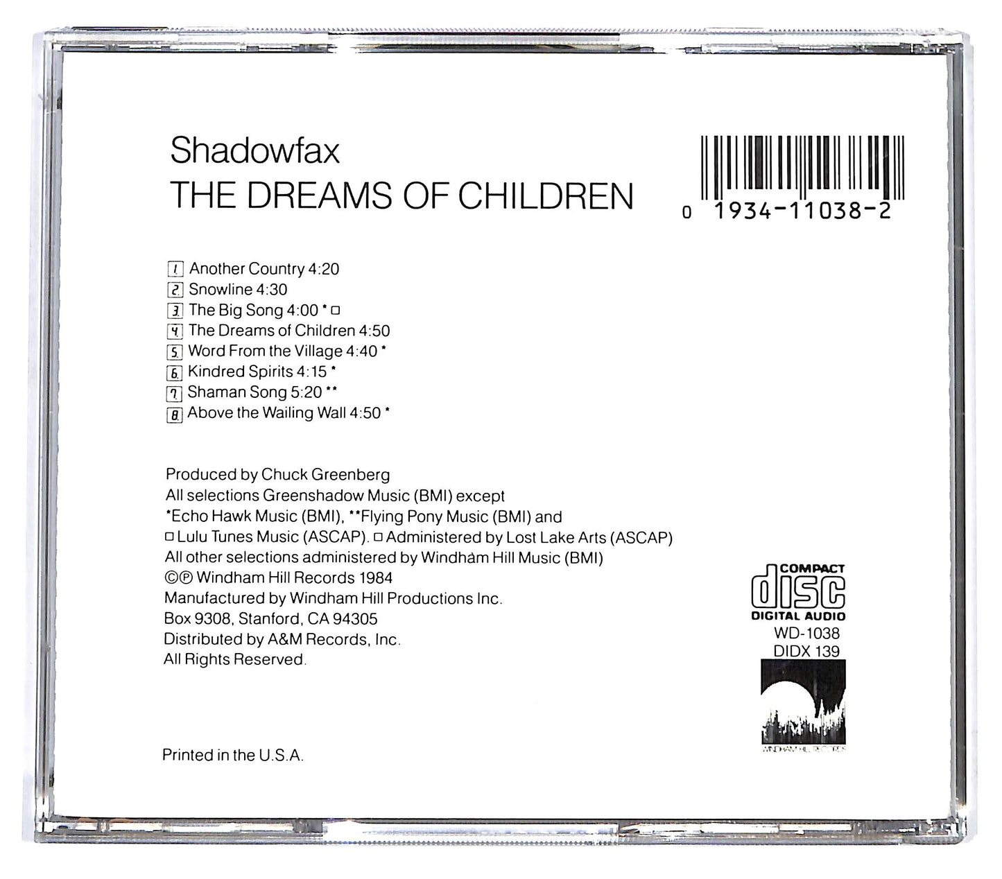 EBOND Shadowfax - The Dreams Of Children CD CD128351