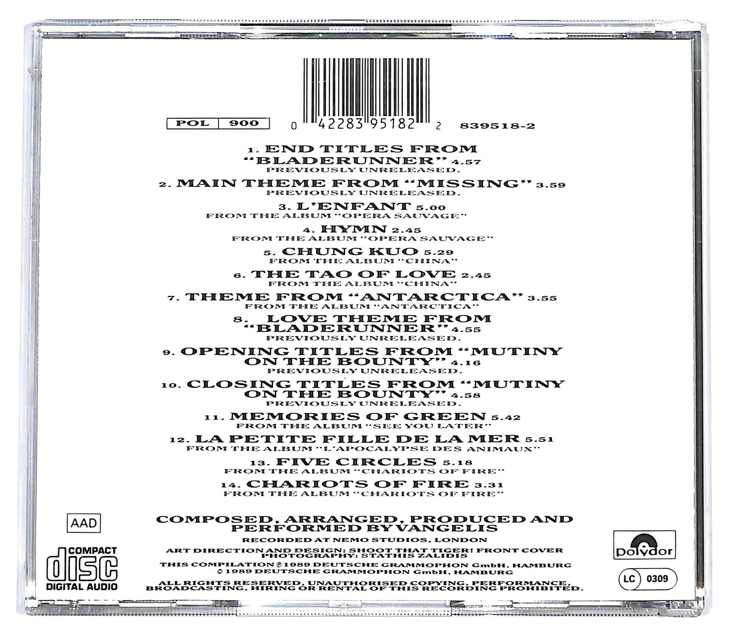 EBOND Vangelis -Themes CD CD128353