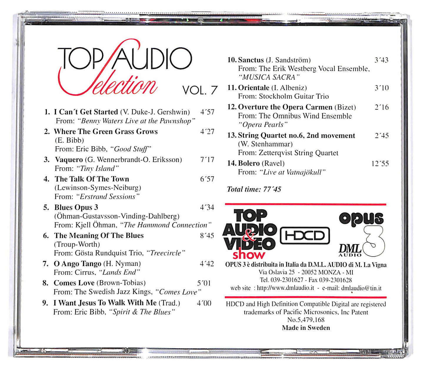 EBOND Top Audio Selection Vol. 7 - Top Audio&Video Show 2001 CD CD128430