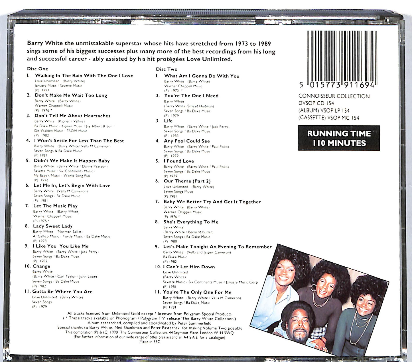 EBOND Barry White With Love Unlimited - Satin & Soul Vol II CD CD128527