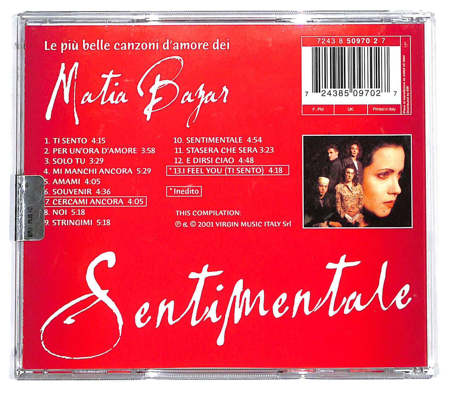 EBOND Sentimentale - Le Piu Belle Canzoni D'Amore Dei Matia Bazar CD CD128611