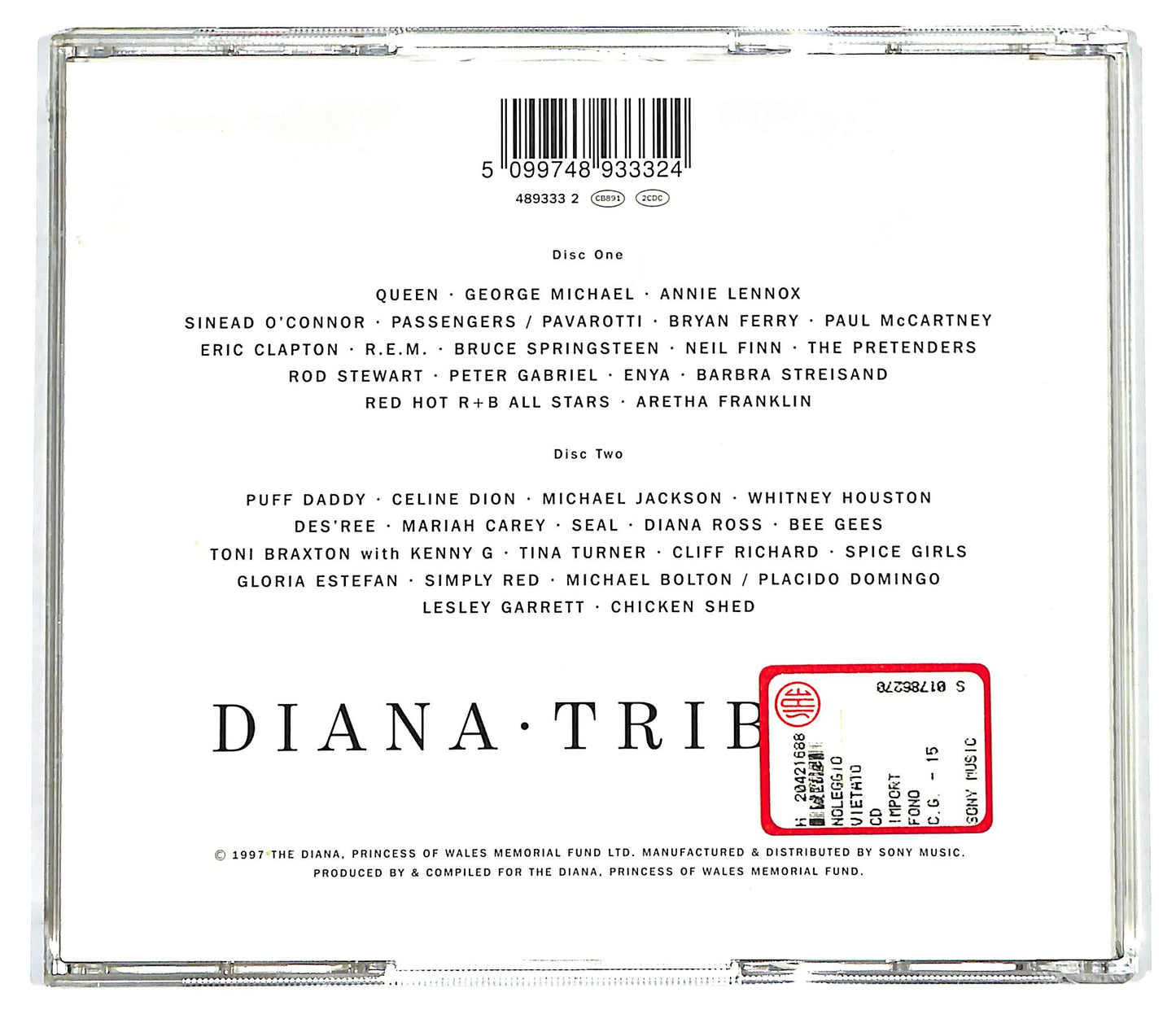 EBOND Various - Diana (Princess Of Wales) Tribute CD CD128742