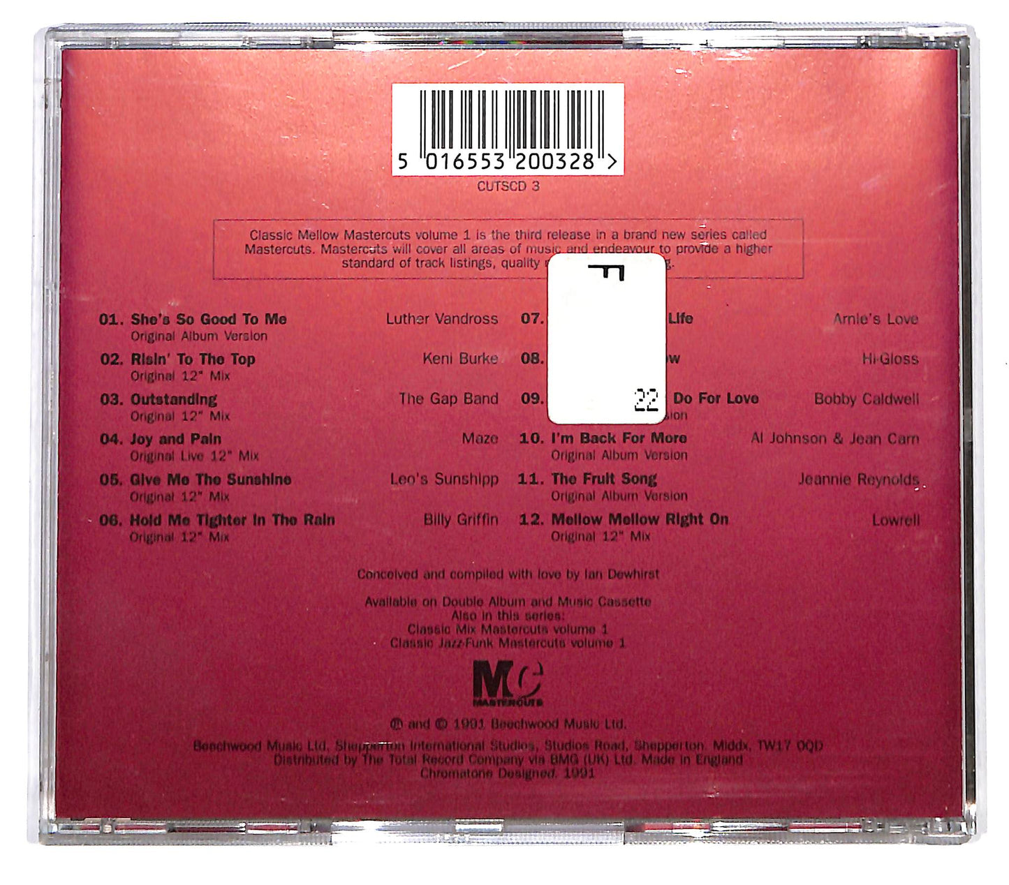 EBOND Various - Classic Mellow Mastercuts Volume 1 CD CD128820