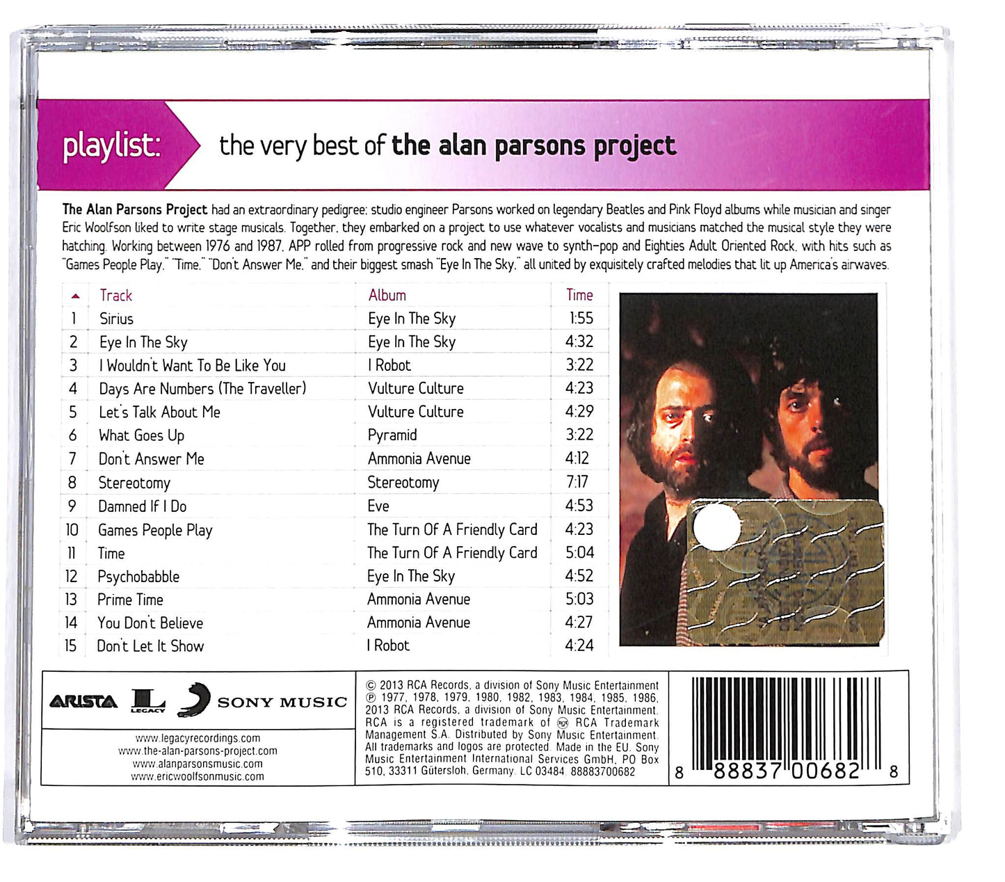EBOND Playlist: The Very Best Of The Alan Parsons Project CD CD128854
