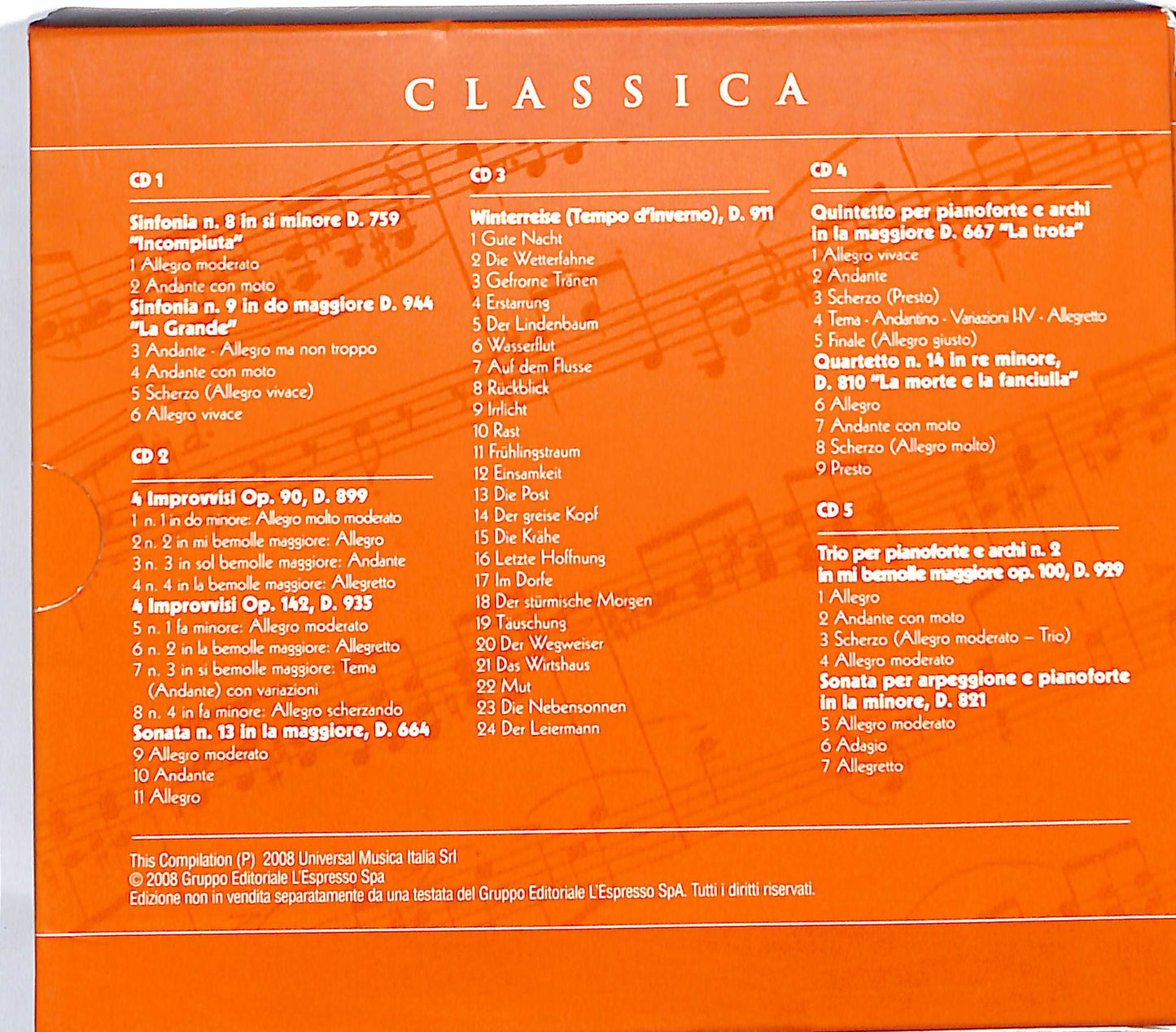 EBOND Franz Schubert - Classica EDITORIALE CD CD128957