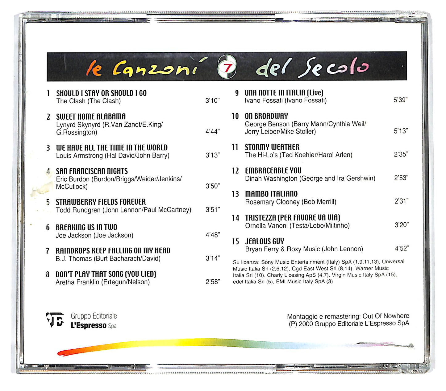 EBOND Various - Le Canzoni del Secolo Vol 7 EDITORIALE CD CD129010