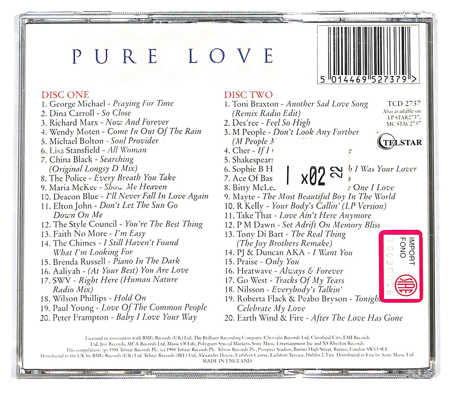 EBOND Various - 100% Pure Love CD CD129025