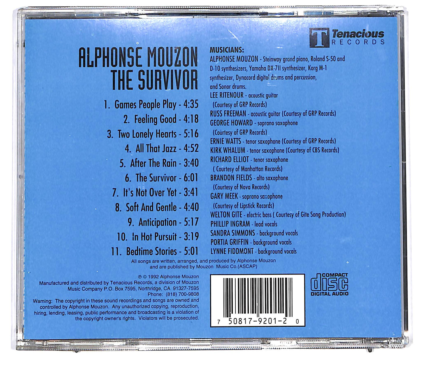 EBOND Alphonse Mouzon - The Survivor CD CD129048