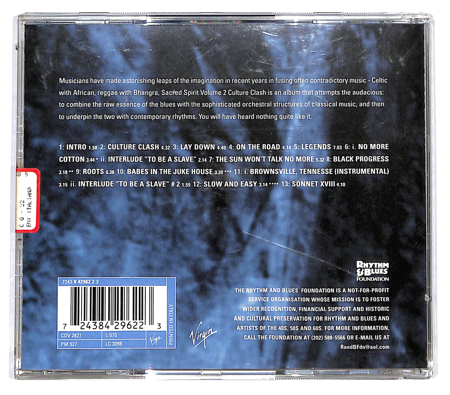 EBOND Sacred Spirit - Volume 2: Culture Clash CD CD129054