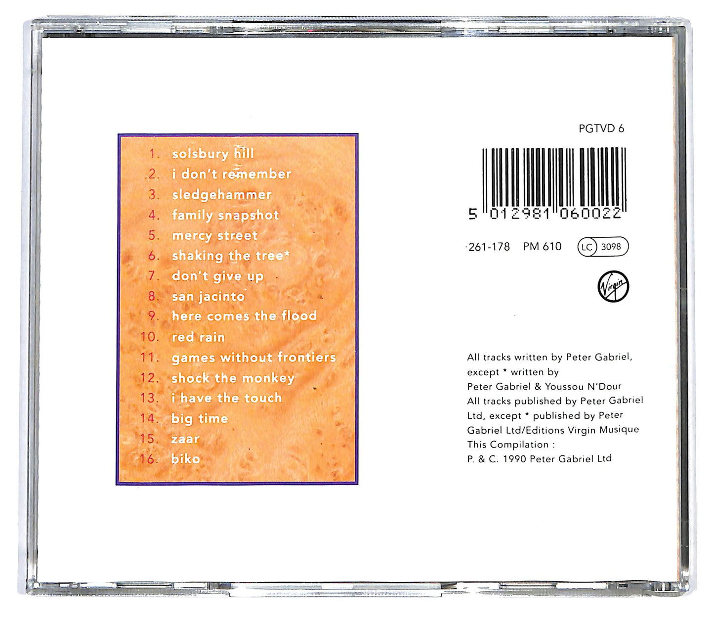 EBOND Peter Gabriel - Shaking The Tree (Sixteen Golden Greats) CD CD129104