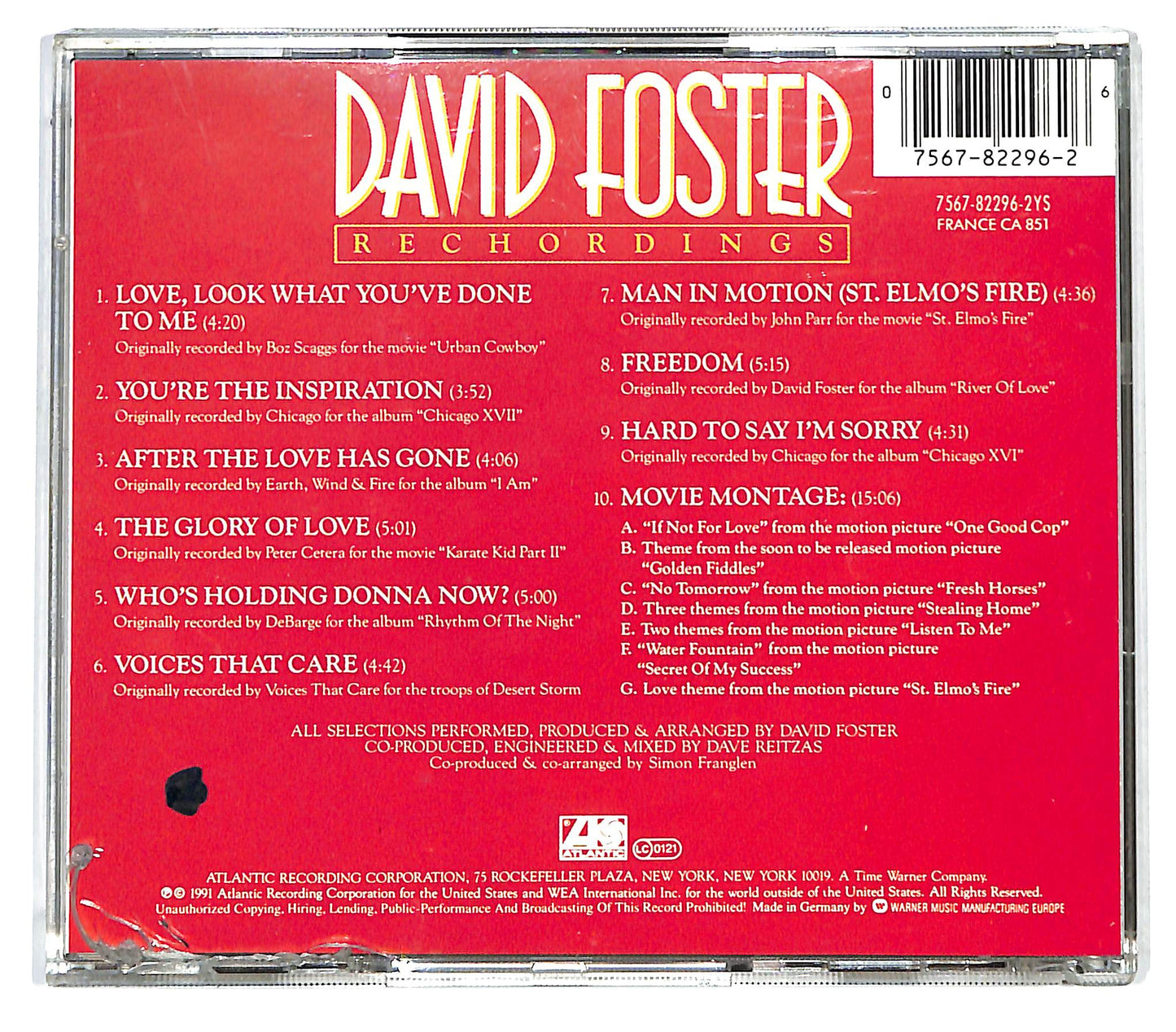 EBOND David Foster - Rechordings CD CD129223