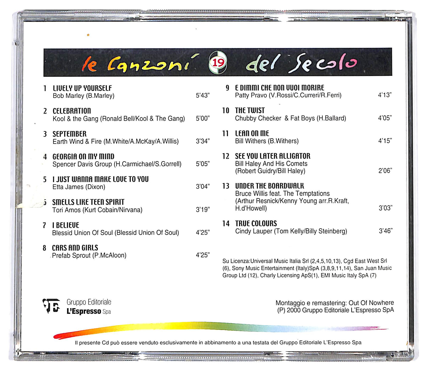EBOND Various - Le Canzoni Del Secolo 19 EDITORIALE CD CD129327