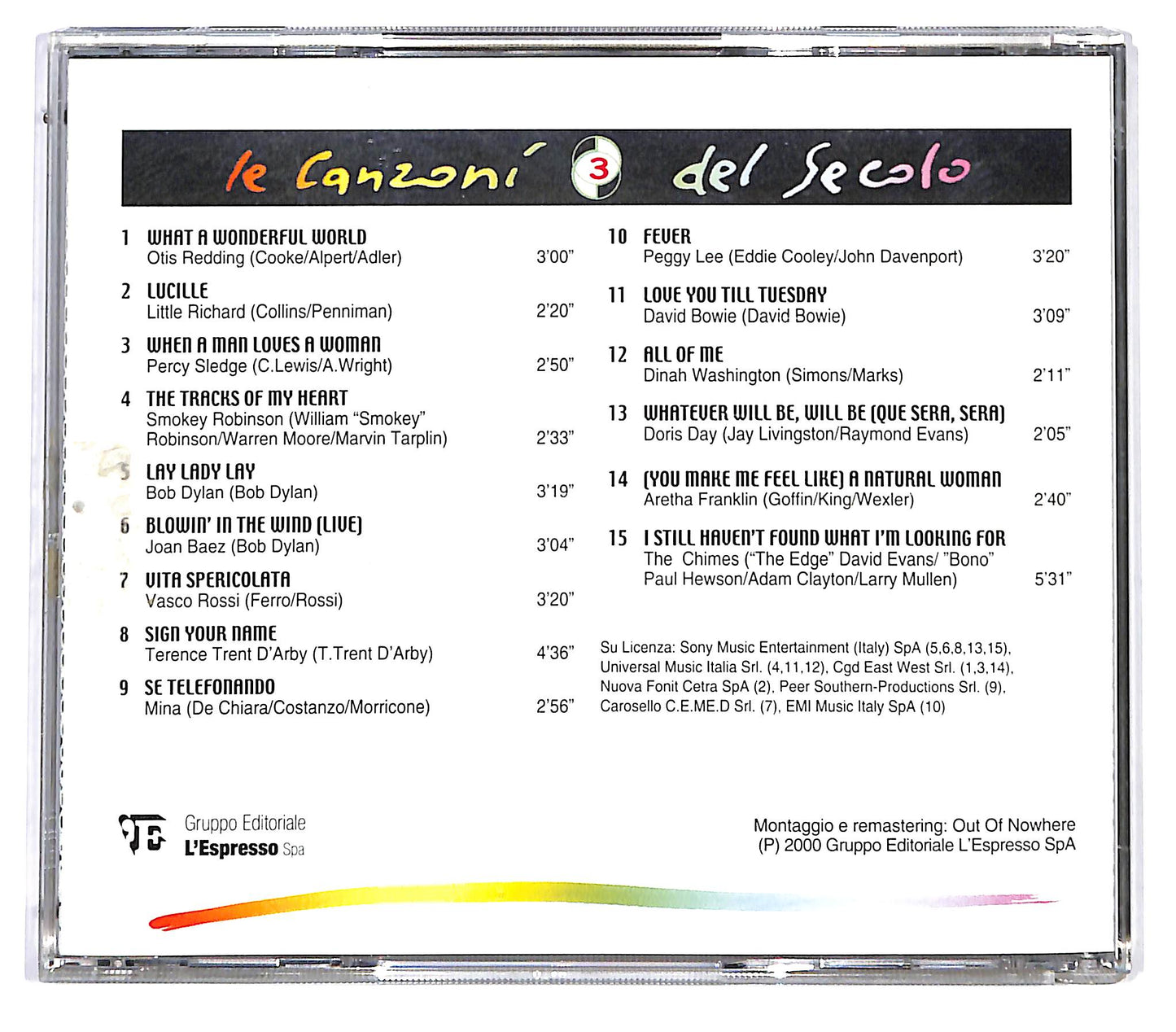 EBOND Various - Le Canzoni Del Secolo - 3 EDITORIALE CD CD129334