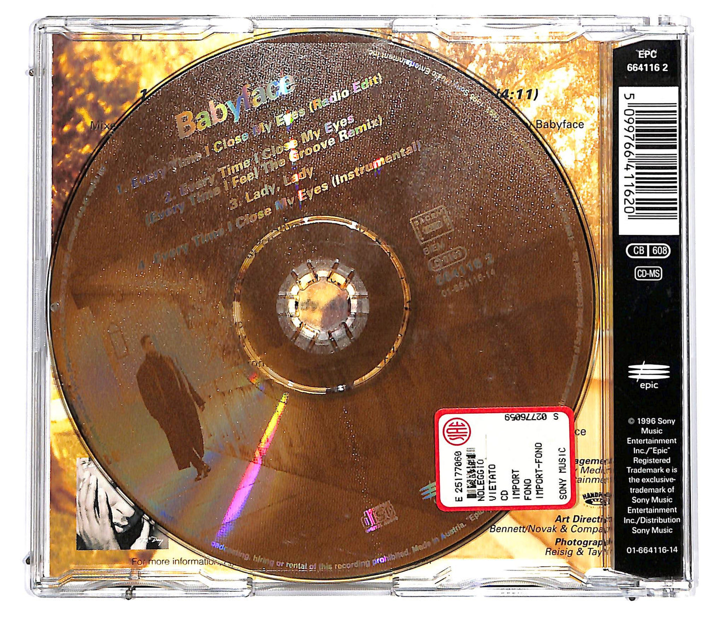 EBOND Babyface - Every Time I Close My Eyes CD CD129346