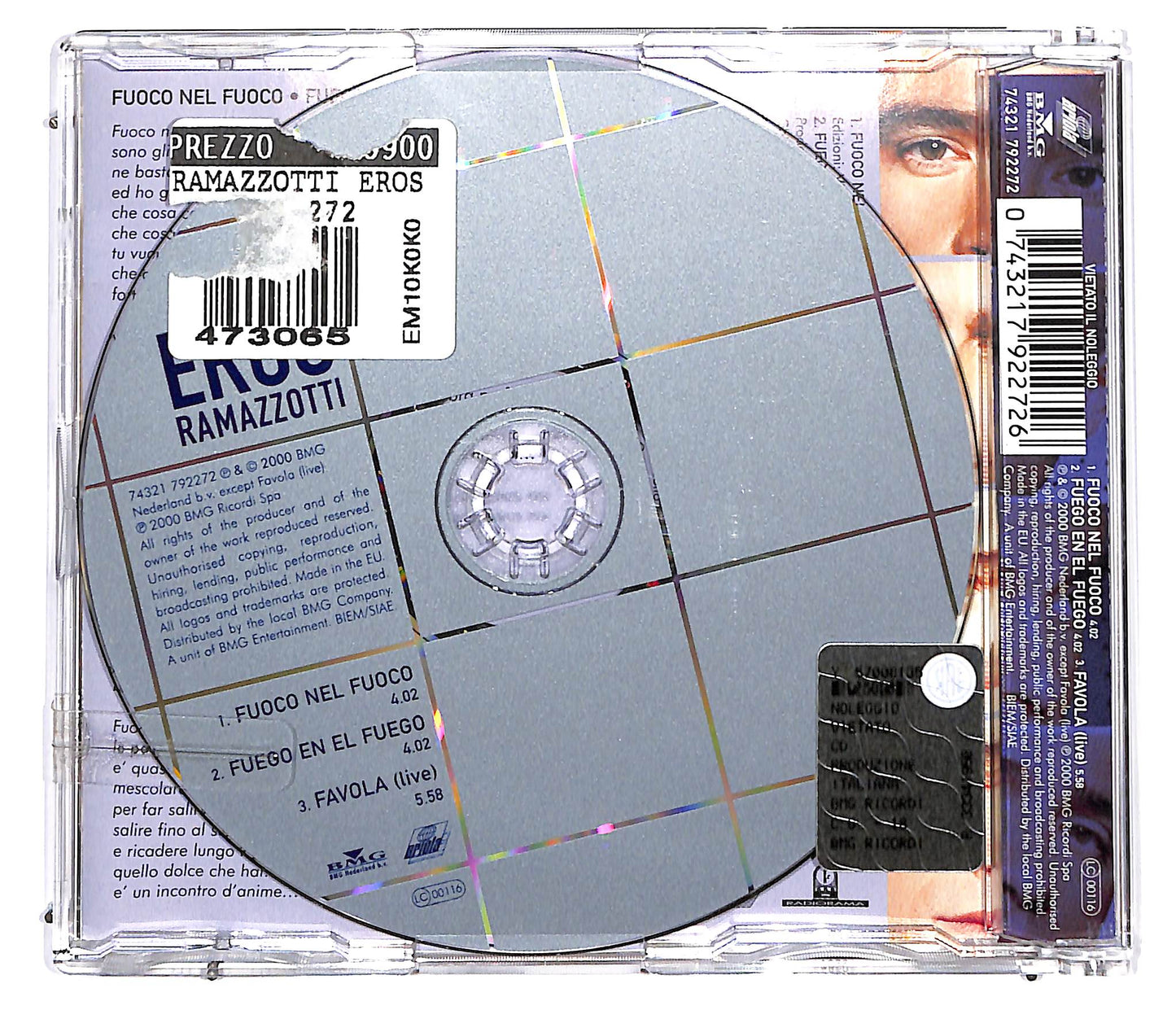 EBOND Eros Ramazzotti - Fuoco Nel Fuoco CD CD129359