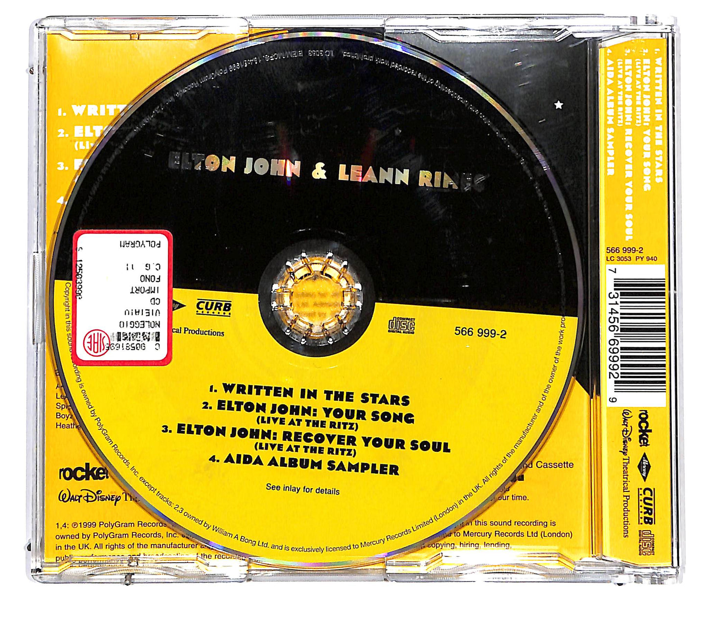 EBOND Elton John & LeAnn Rimes - Written In The Stars CD CD129371