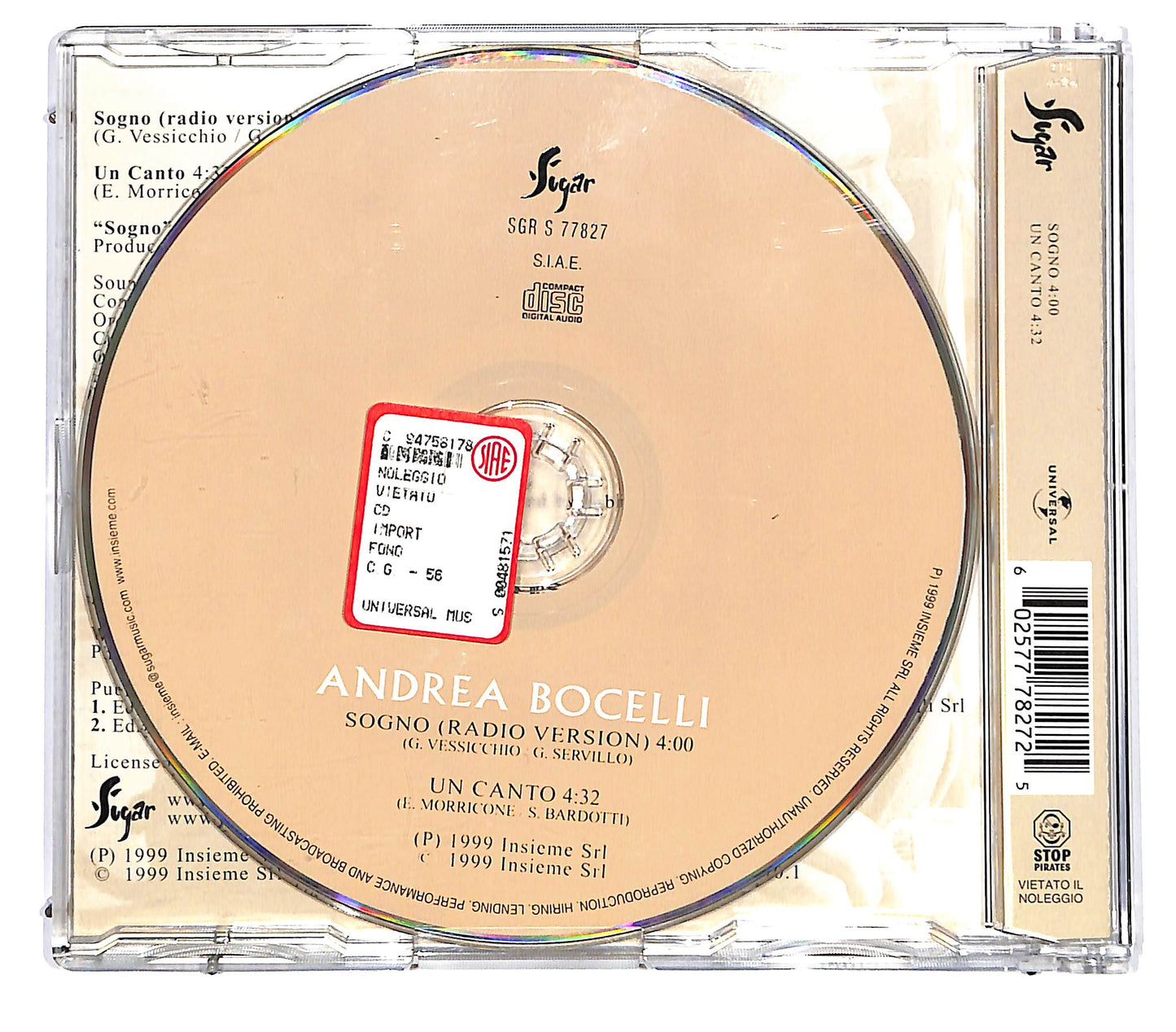 EBOND Andrea Bocelli - Sogno CD CD129405