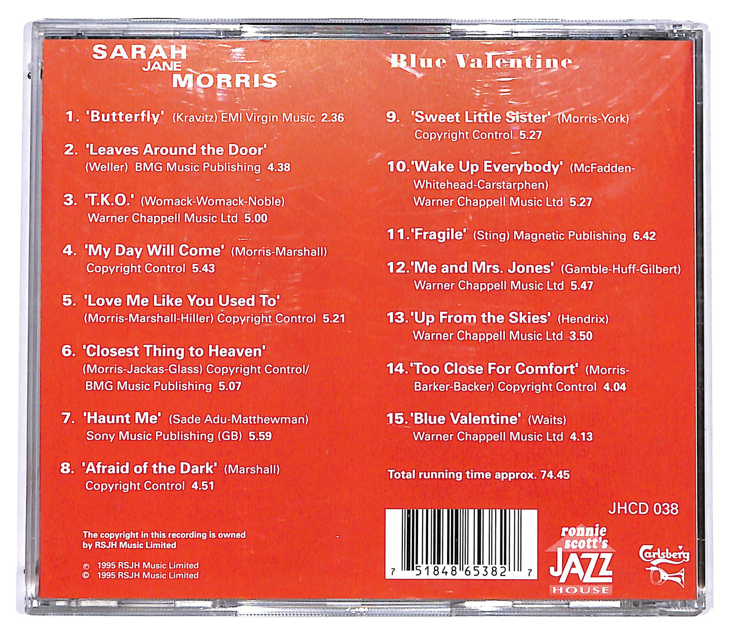 EBOND Sarah Jane Morris - Blue Valentine CD CD129503