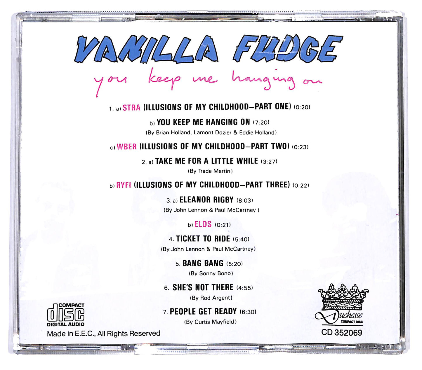EBOND Vanilla Fudge - You Keep Me Hanging On CD CD129508