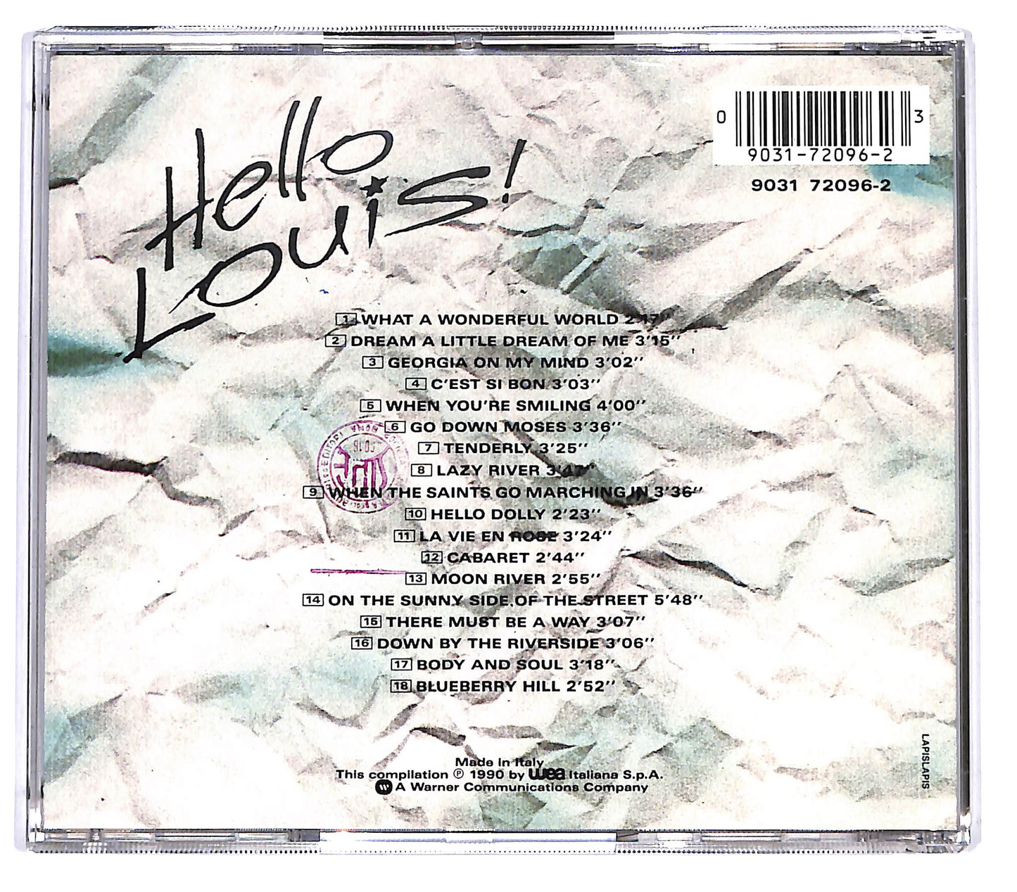 EBOND Hello Louis! Le Piu Belle Canzoni Di Louis Armstrong CD CD129509