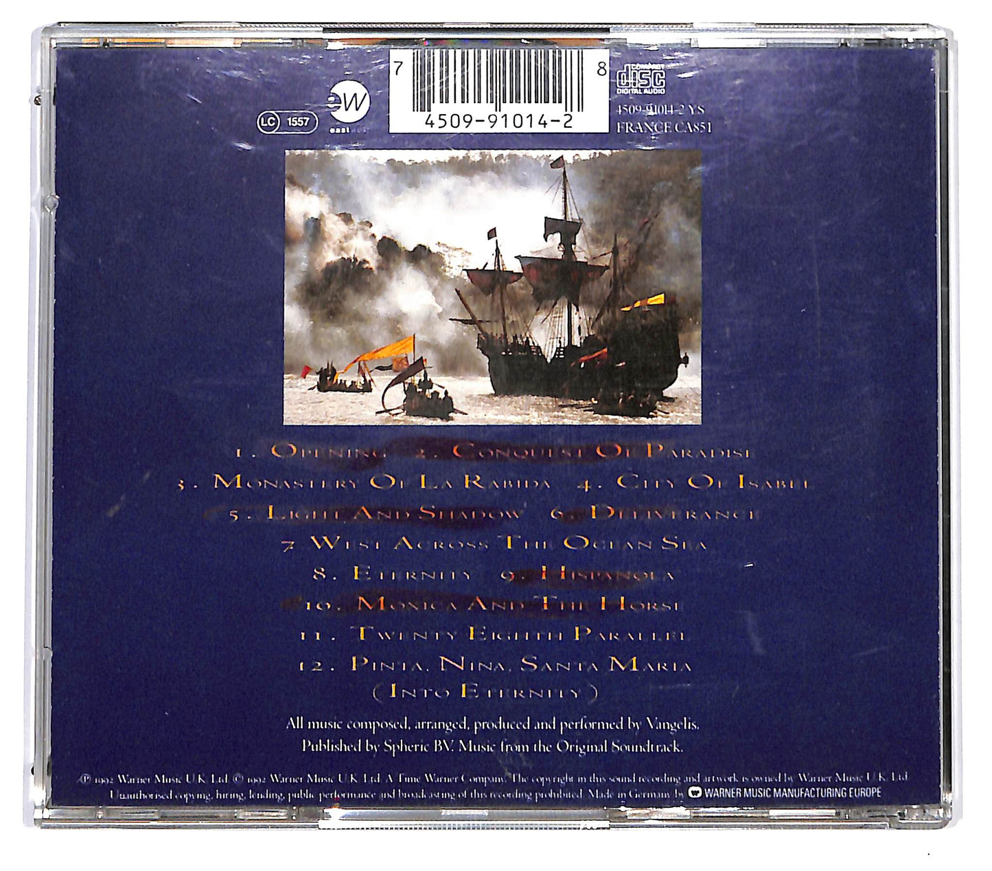 EBOND Vangelis - 1492 - Conquest Of Paradise (Soundtrack) CD CD129604