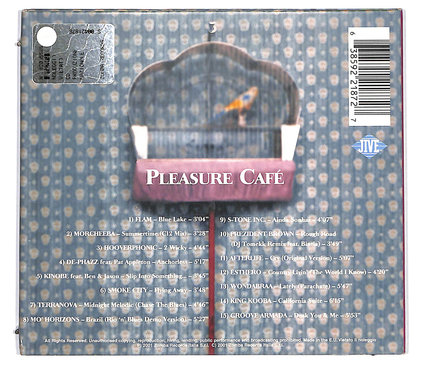 EBOND Various - Pleasure Cafe DIGIPACK CD CD129618