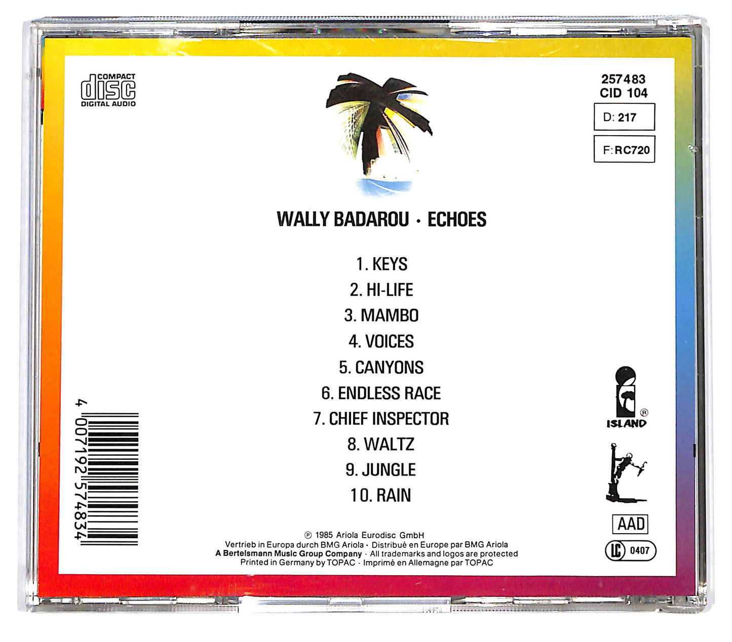 EBOND Wally Badarou - Echoes CD CD129630
