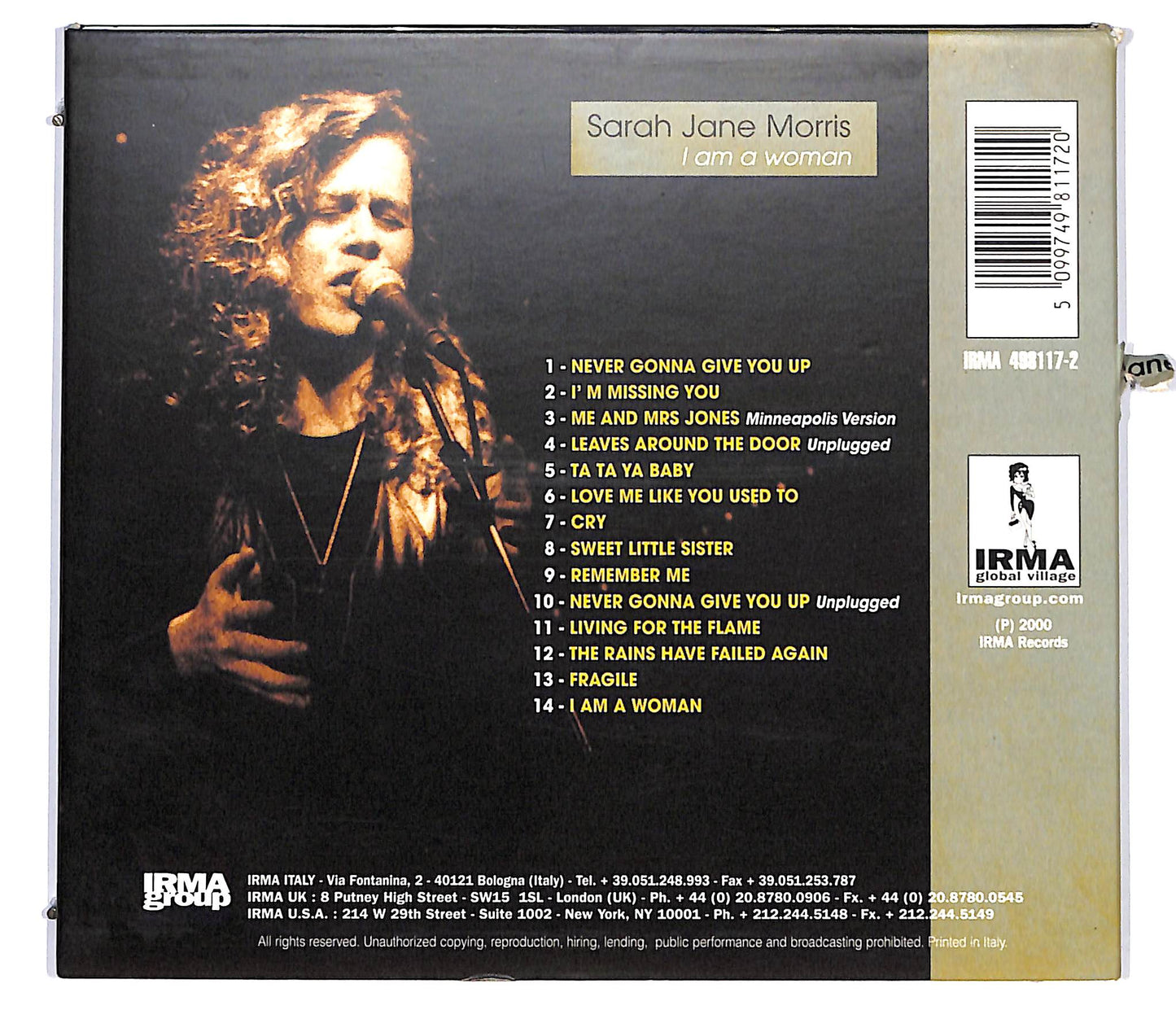 EBOND Sarah Jane Morris - I Am A Woman DIGIPACK CD CD129647
