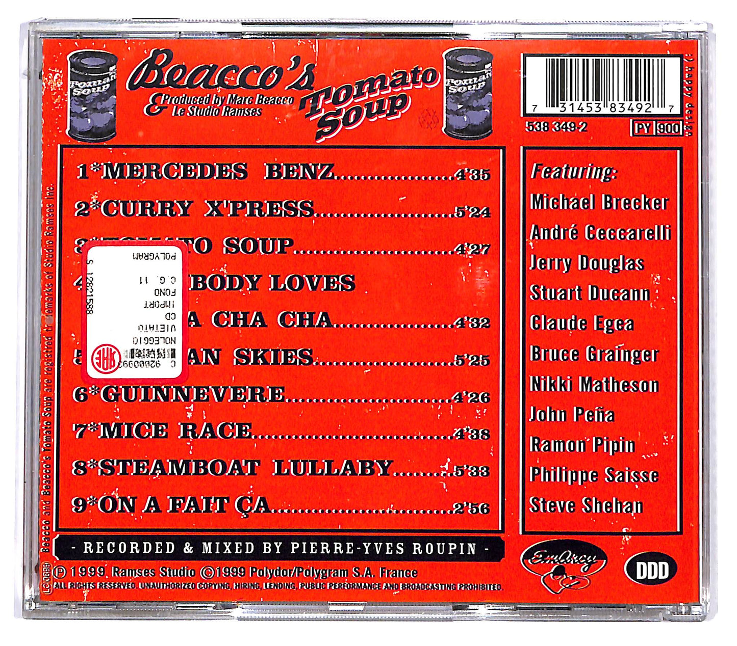EBOND Marc Beacco - Tomato Soup CD CD129764