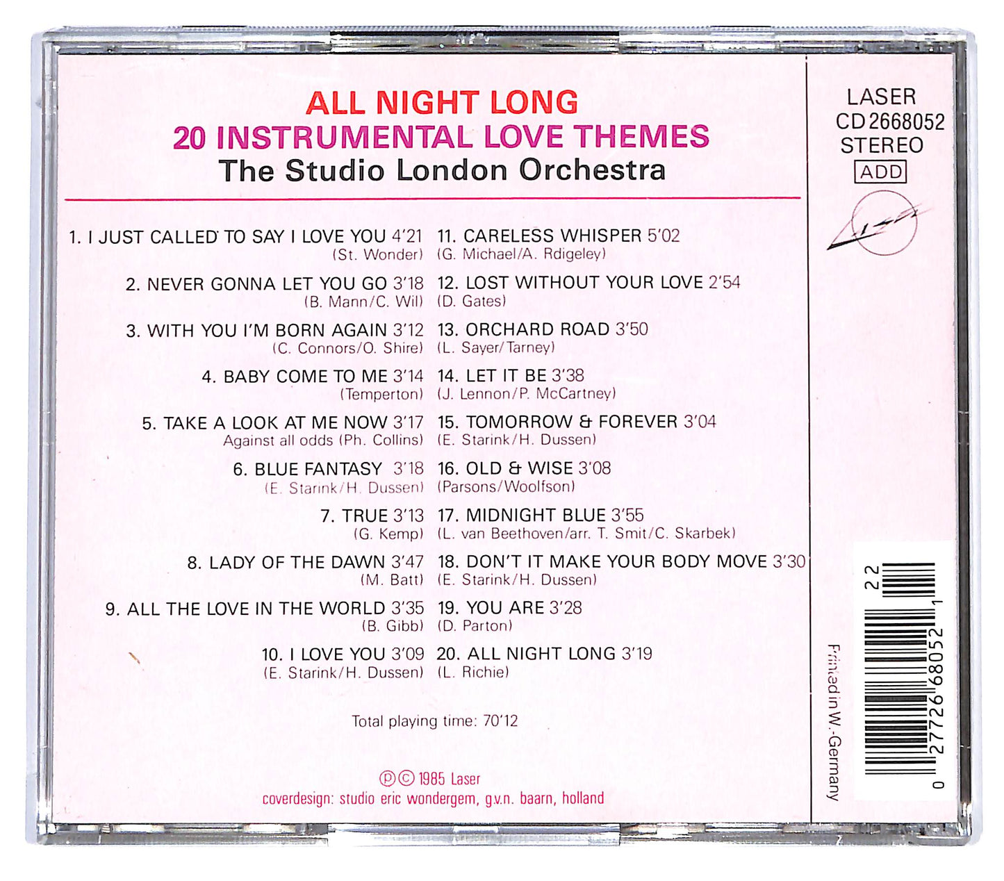 EBOND The Studio London Orchestra - All Night Long CD CD129821