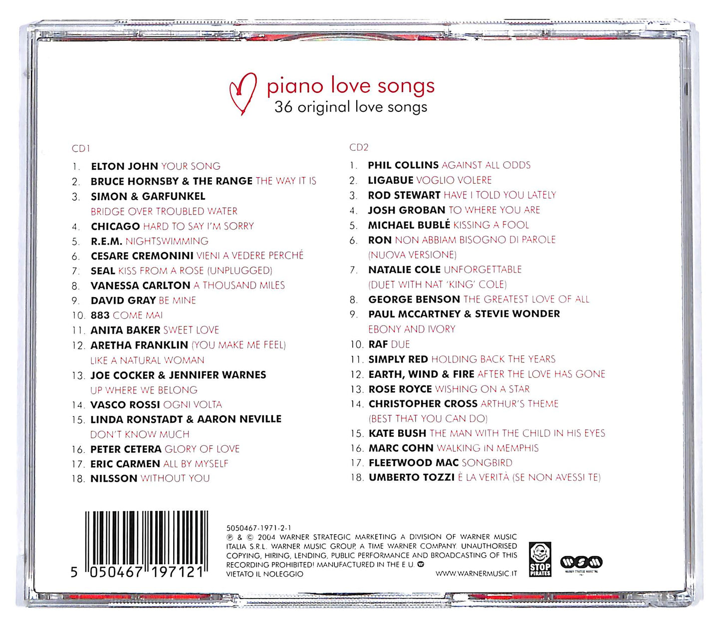 EBOND Various - Piano Love Songs CD CD129825