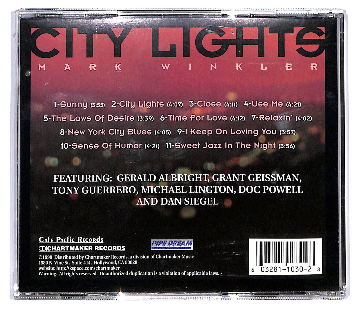 EBOND Mark Winkler - City Lights CD CD129839
