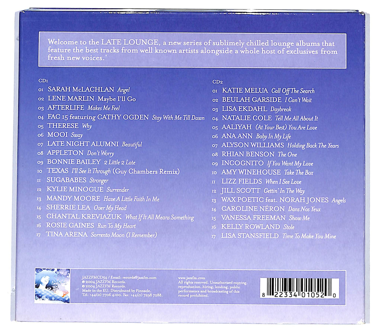 EBOND Various - The Late Lounge Presents Angels DIGIPACK DIGIPACK CD CD129924