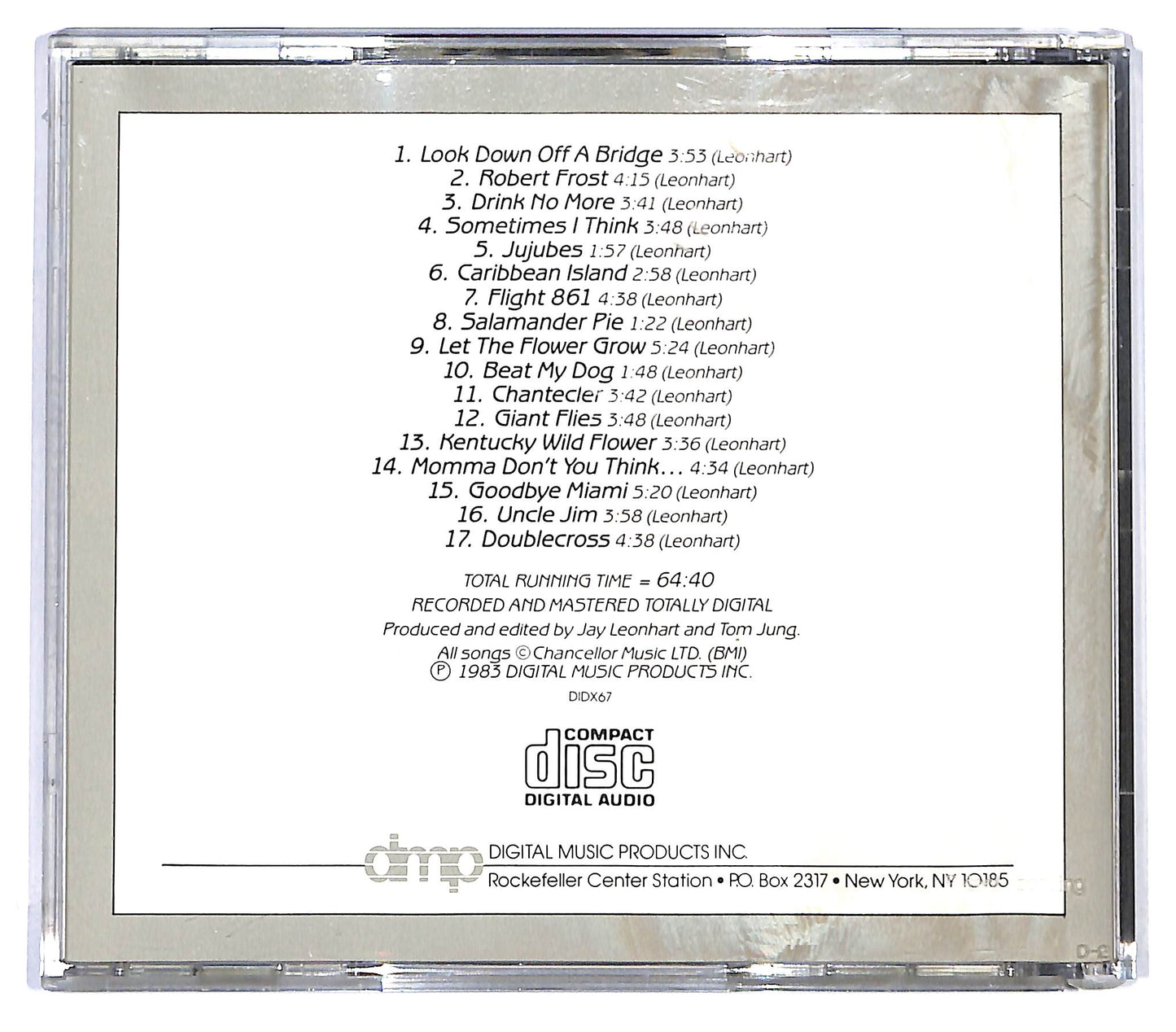 EBOND Jay Leonhart With Mike Renzi - Salamander Pie CD CD130042