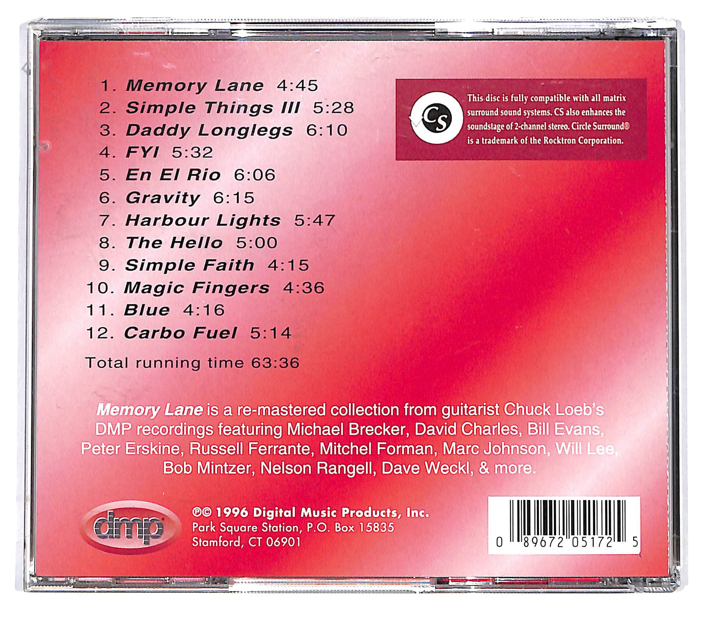 EBOND Chuck Loeb - Memory Lane CD CD130045