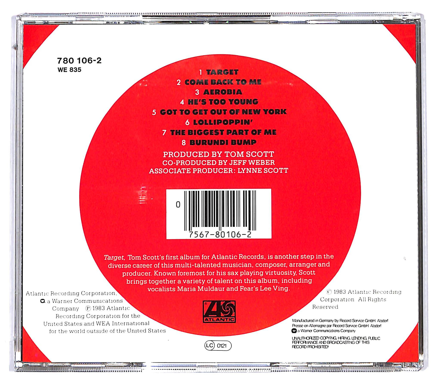 EBOND Tom Scott - Target CD CD130106