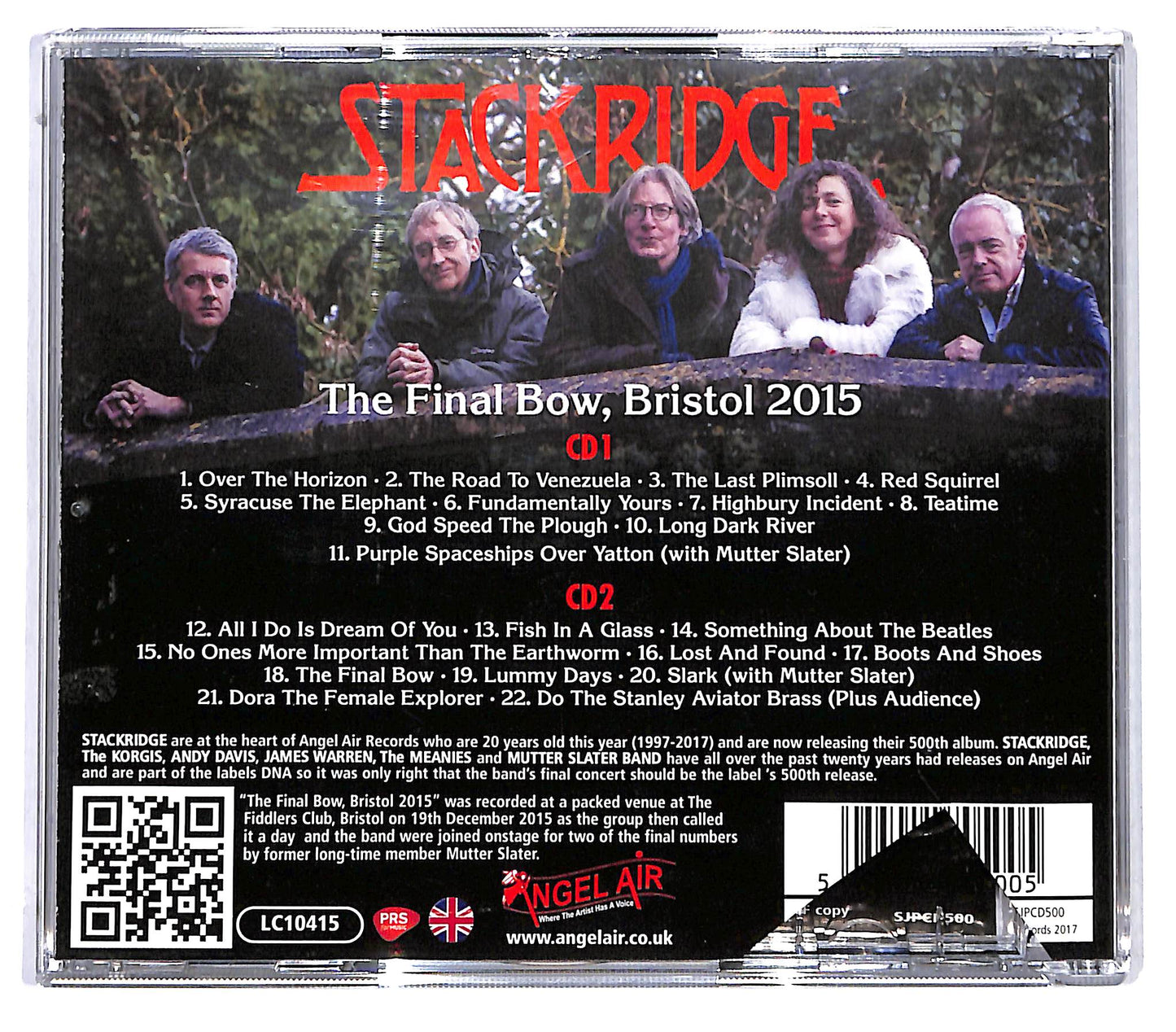 EBOND Stackridge - The Final Bow, Bristol 2015 CD CD130131