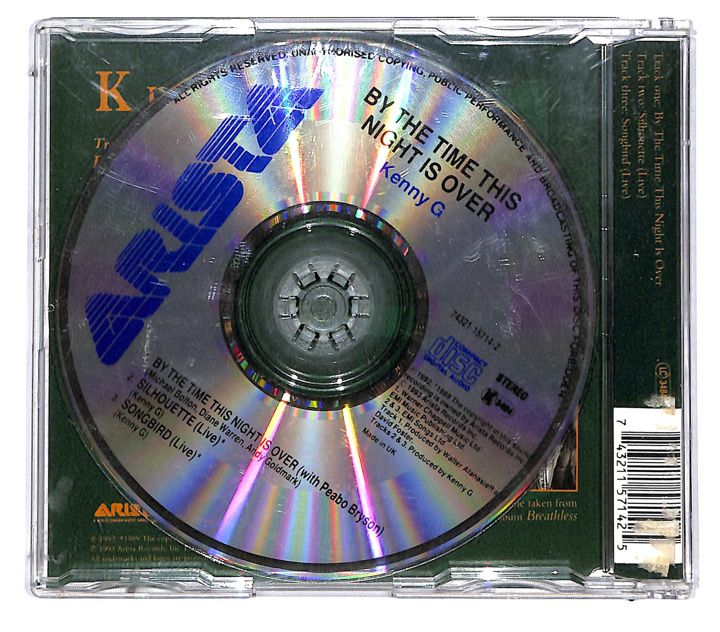 EBOND Kenny G With Peabo Bryson - By The Time This Night Is Over CD CD130135