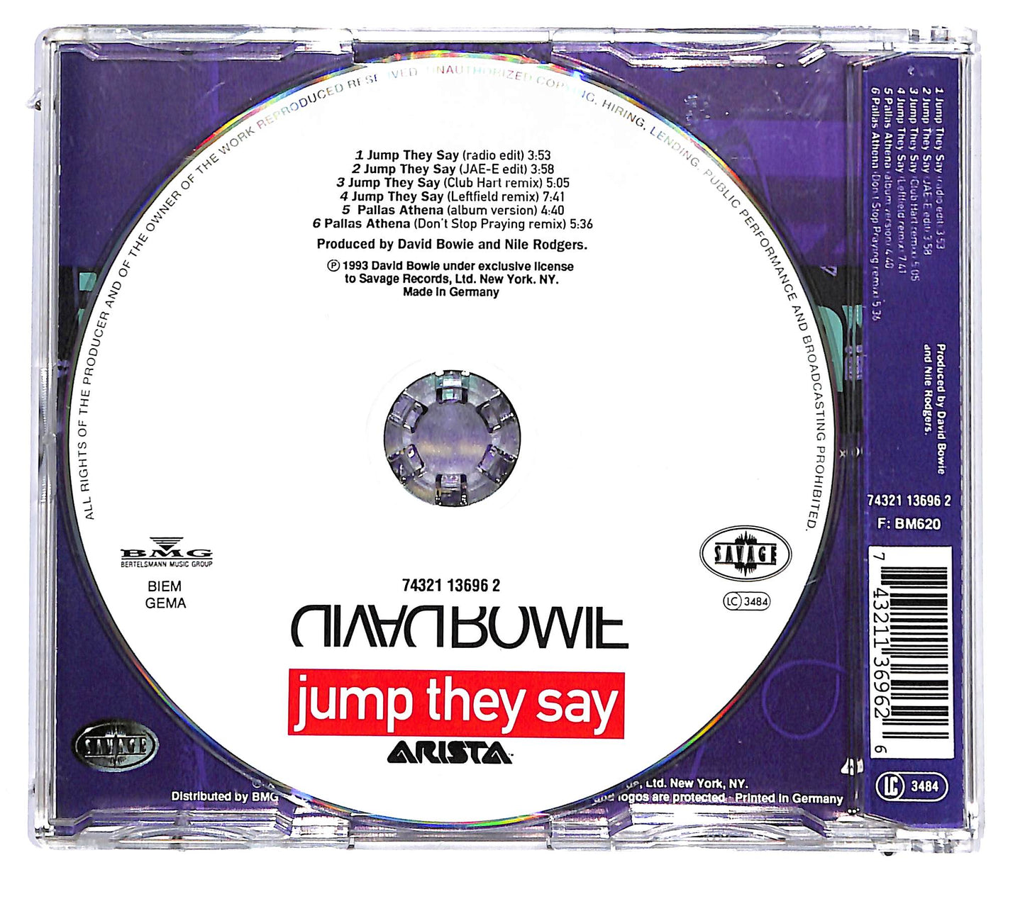 EBOND David Bowie - Jump They Say CD CD130136