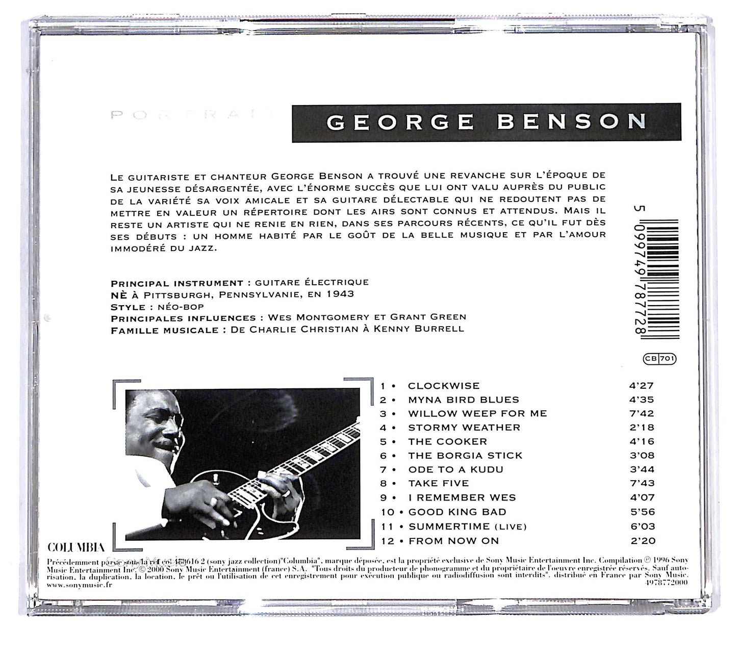EBOND George Benson - Portrait CD CD130209