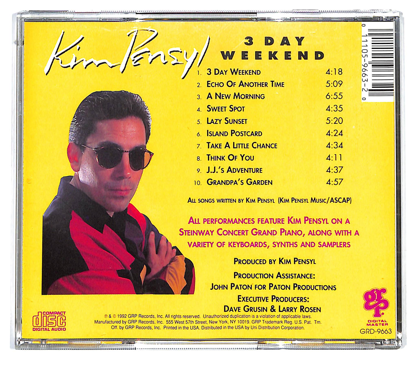 EBOND Kim Pensyl - 3 Day Weekend CD CD130212