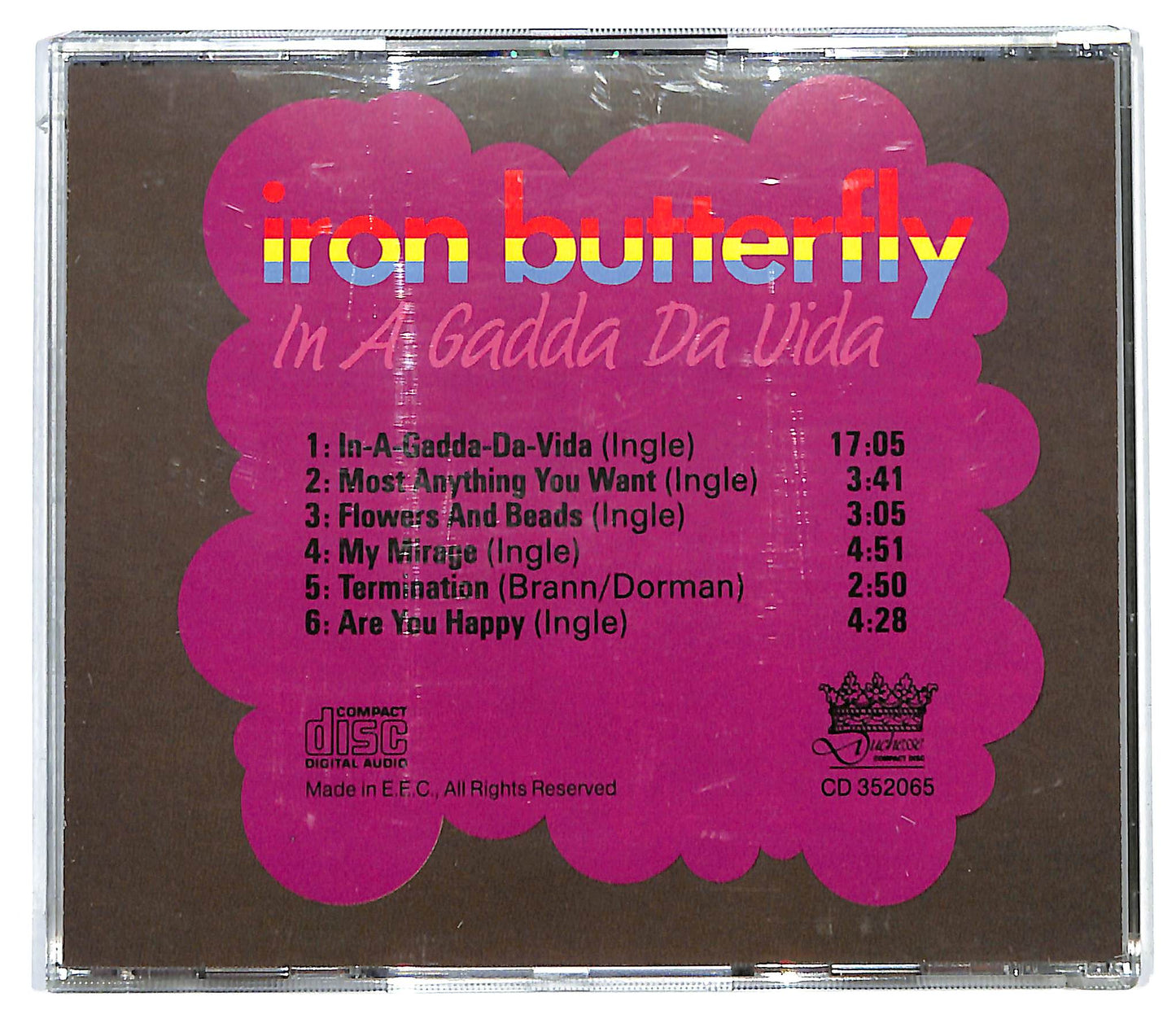EBOND Iron Butterfly - In A Gadda Da Vida CD CD130215