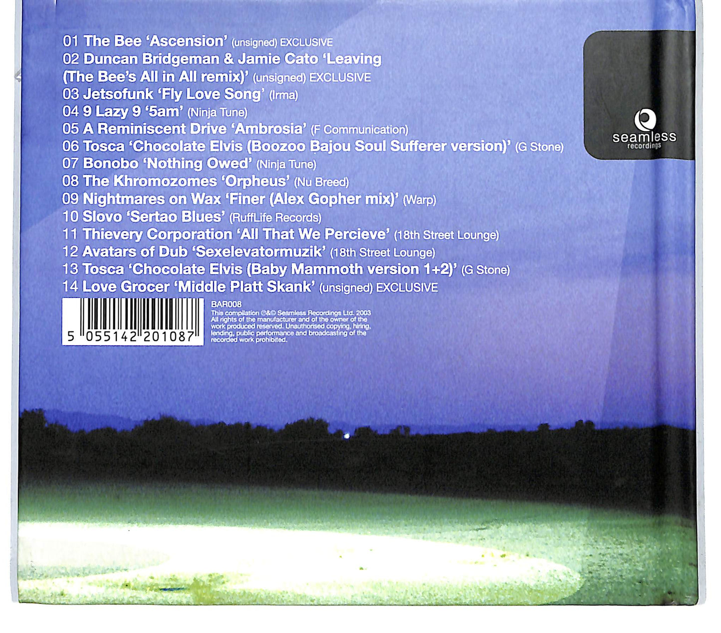EBOND Various - Bargrooves - Later - Music For Night People DIGIPACK CD CD130216