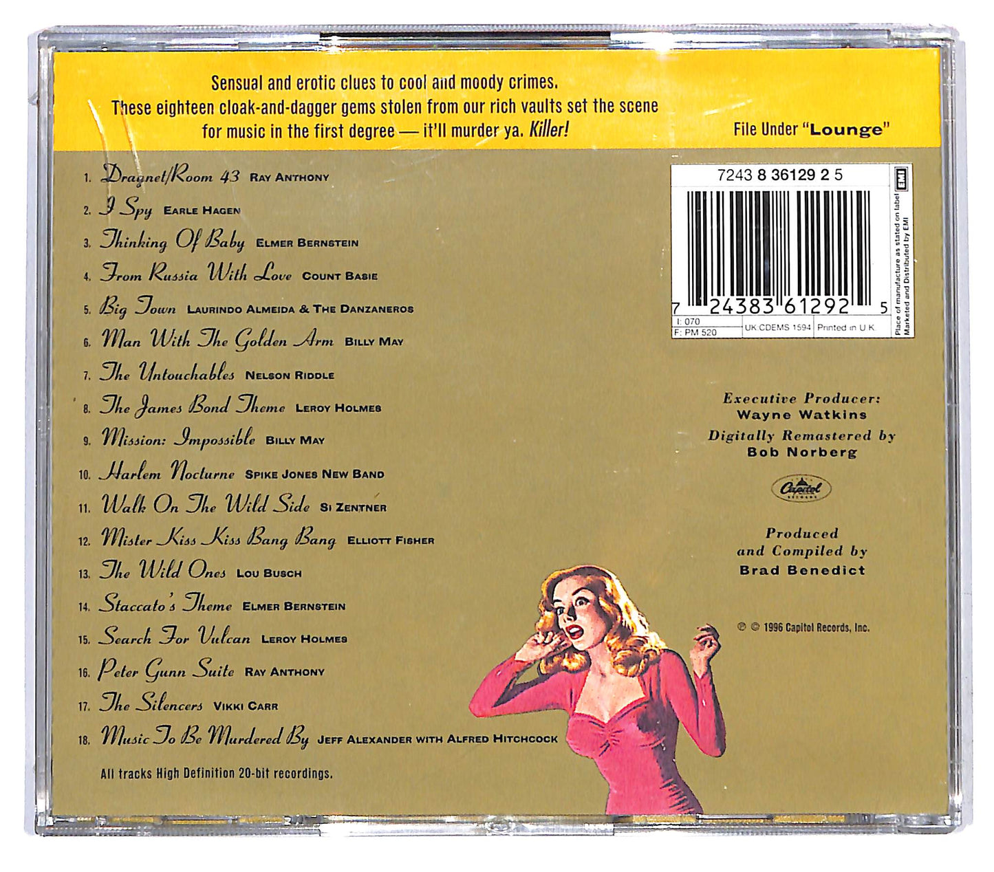 EBOND Various - The Crime Scene (Spies, Thighs & Private Eyes!) CD CD130218