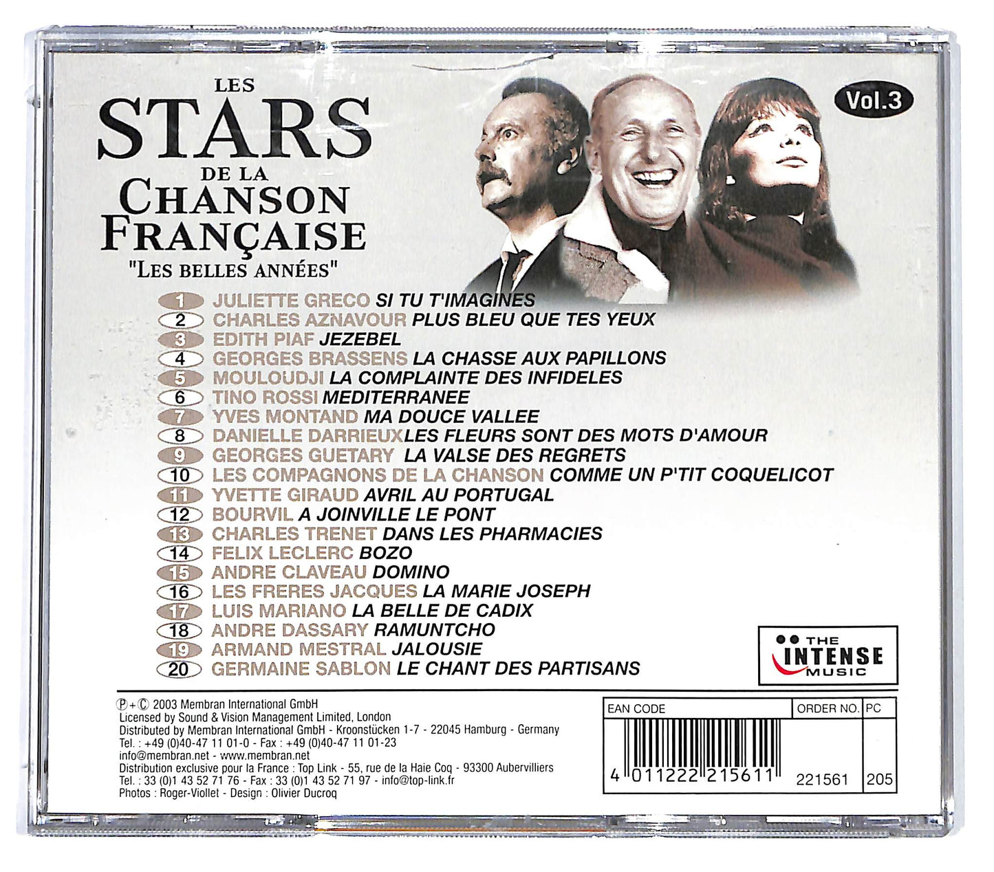EBOND Various - Les Stars De La Chanson Francaise Vol. 3 CD CD130340